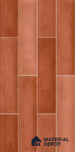 Faux Subway Wall Tile TL 10780 B Fima Carmine 2 ft x 1 ft Glossy Finish Ceramic Tile - 9 mm | Please Expect a Slight Variation of Pattern
