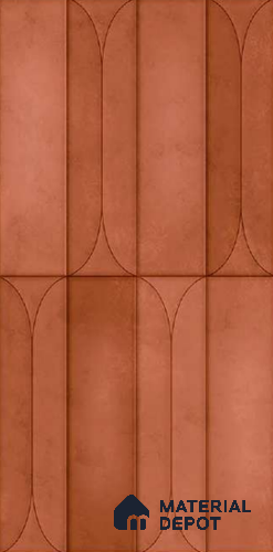 Faux Subway Wall Tile TL 10782 B Arch Caramine 2 ft x 1 ft Glossy Finish Ceramic Tile - 9 mm | Please Expect a Slight Variation of Pattern