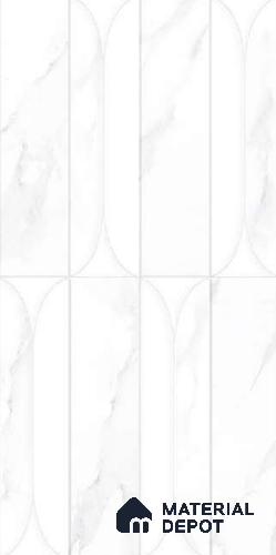 Faux Subway Wall Tile TL 10782 I Arch Satvario 2 ft x 1 ft Glossy Finish Ceramic Tile - 9 mm | Please Expect a Slight Variation of Pattern