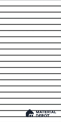 Faux Subway Wall Tile TL 10783 D Bamboo Line 2 ft x 1 ft Glossy Finish Ceramic Tile - 9 mm | Please Expect a Slight Variation of Pattern