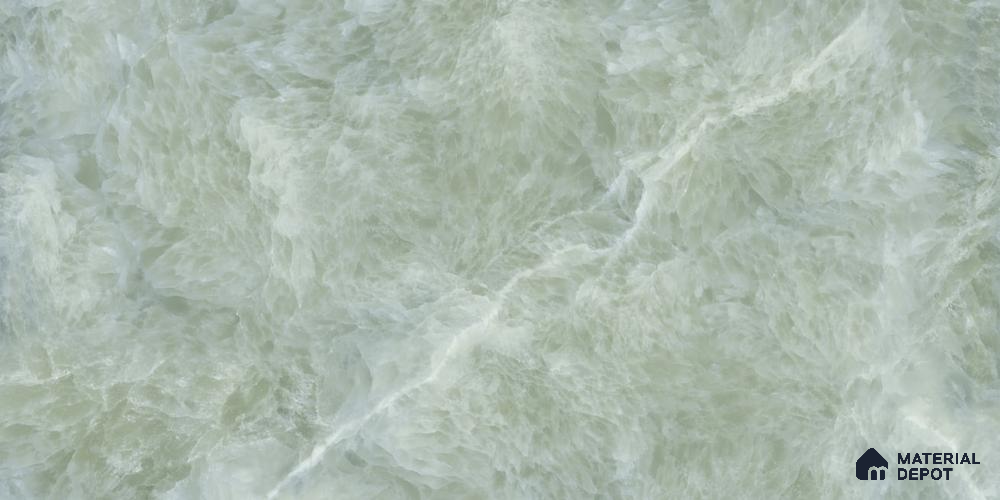 Marbles & Stones Floor & Wall Tile TL 12042 Fur Green 4 ft x 2 ft High Gloss Finish Vitrified Tile - 9 mm | 4 Random Design