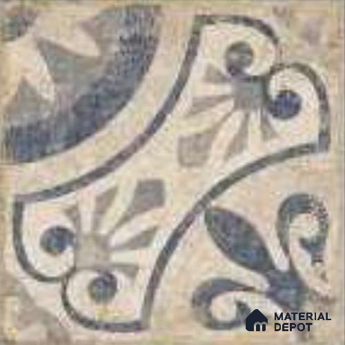 Moroccans Floor & Wall Tile TL 12153 J SP 80092 Vintage Elora Azul 8 inc x 8 inc Matte Finish  Vitrified Tile - 9 mm