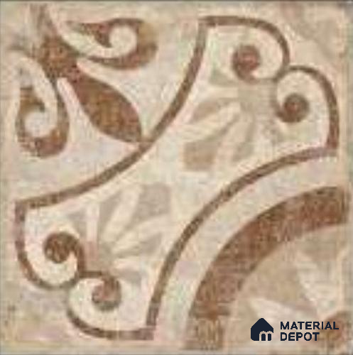 Moroccans Floor & Wall Tile TL 12153 O SP 80093 Vintage Elora Caffe 8 inc x 8 inc Matte Finish Vitrified Tile - 9 mm