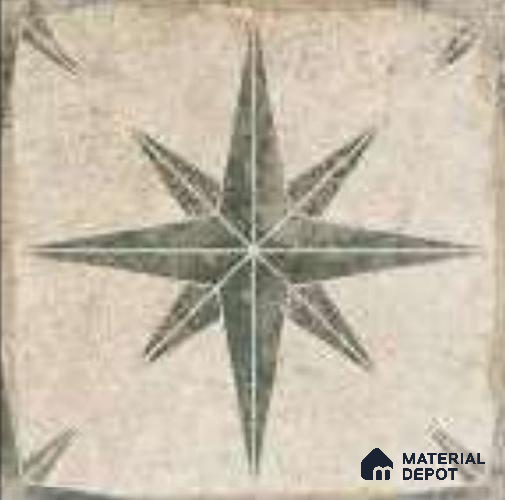 Moroccans Floor & Wall Tile TL 12153 R SP 80074 Vintage Jewel Foresta 8 inc x 8 inc Matte Finish  Vitrified Tile - 9 mm