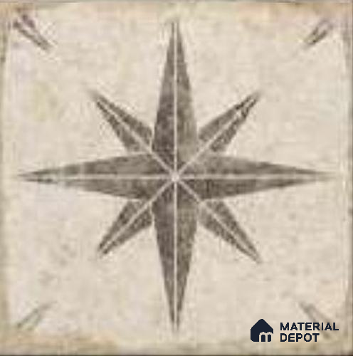 Moroccans Floor & Wall Tile TL 12153 C SP 80071 Vintage Jewel Gris 8 inc x 8 inc Matte Finish  Vitrified Tile - 9 mm