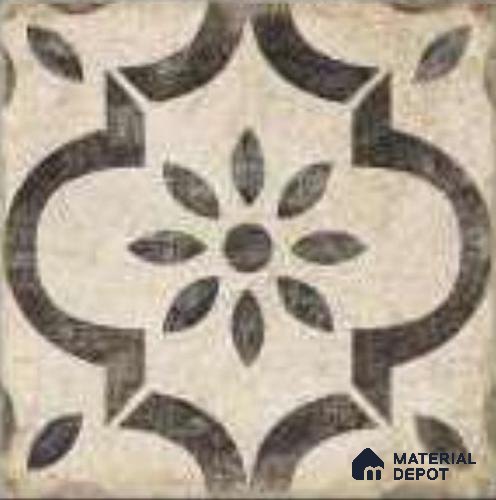 Moroccans Floor & Wall Tile TL 12153 B SP 80061 Vintage Mesina Gris 8 inc x 8 inc Matte Finish Vitrified Tile - 9 mm