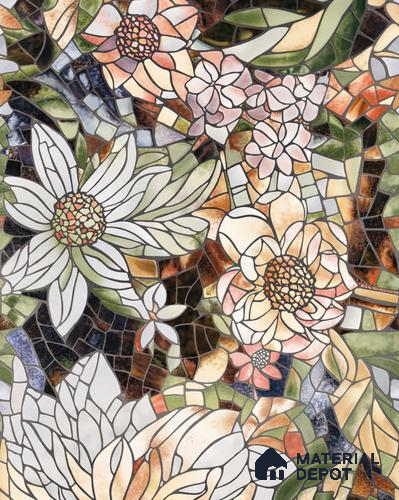 Tropical Florals Wall Tile TL 12191 Colorav Arte 4 ft x 2 ft Matte Finish Vitrified Tile - 9 mm