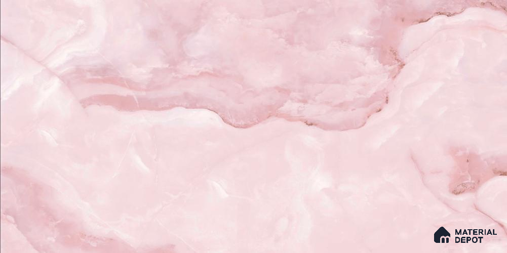 Marbles & Stones Floor & Wall Tile TL 12044 Onyx Rose 4 ft x 2 ft High Gloss Finish Vitrified Tile - 9 mm | 3 Random Design