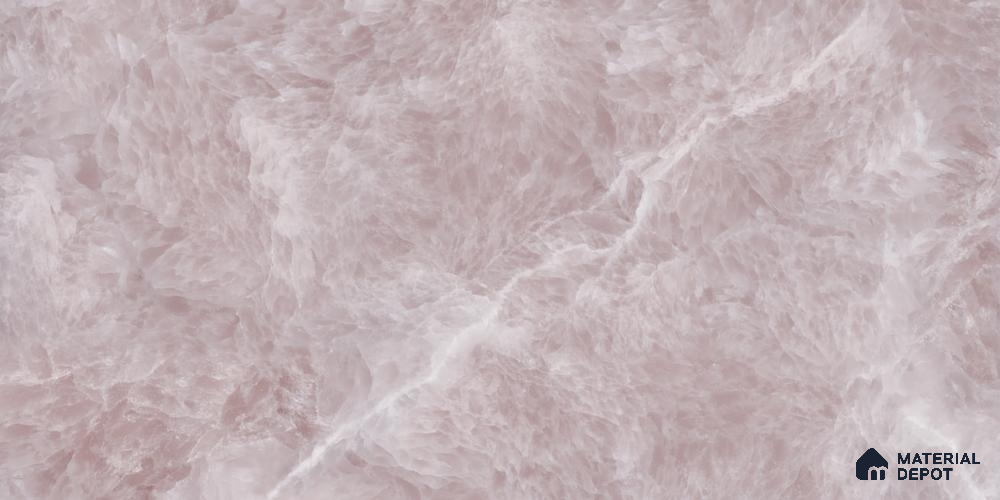 Marbles & Stones Floor & Wall Tile TL 12042 C Fur Pink 4 ft x 2 ft High Gloss Finish Vitrified Tile - 9 mm | 4 Random Design