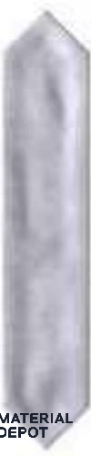 Subway & Backsplash Wall Tile TL 12145 M Grigio Picket  10 inc x 2 inc Glossy Finish  Ceramic Tile - 9 mm
