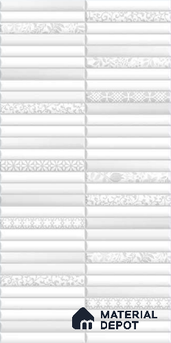 Faux Subway Wall Tile TL 10786 Kitkat Reactive Decor 2 ft x 1 ft Glossy Finish Ceramic Tile - 9 mm