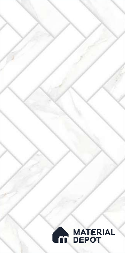 Faux Subway Wall Tile TL 10790 C Missano Satvario 2 ft x 1 ft Glossy Finish Ceramic Tile - 9 mm | Please Expect a Slight Variation of Pattern
