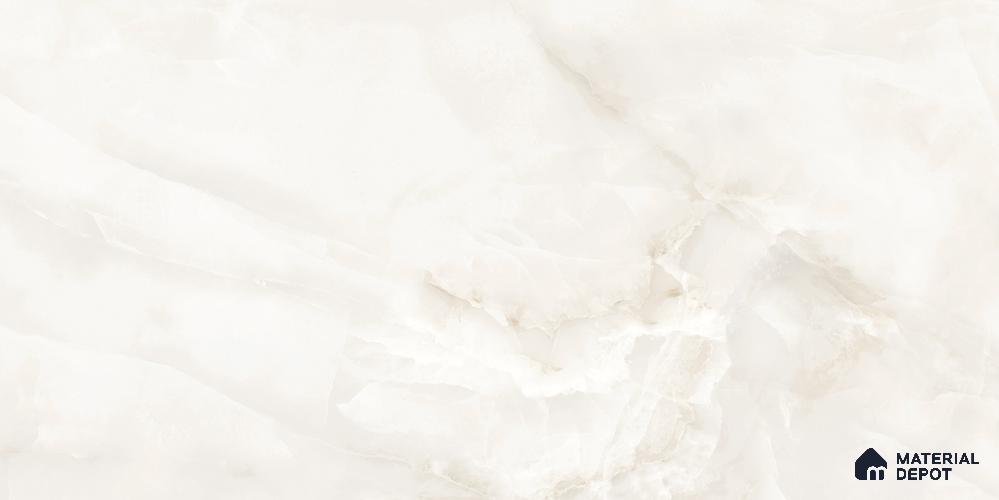 Marbles & Stones Floor & Wall Tile TL 12021 Onyx Mellow Bianco 4 ft x 2 ft Glossy Finish Vitrified Tile - 9 mm | 5 Random Design