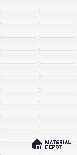 Faux Subway Wall Tile TL 10810 B Logan White 2 ft x 1 ft Matte Finish Ceramic Tile - 9 mm | Please Expect a Slight Variation of Pattern