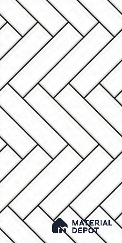 Faux Subway Wall Tile TL 10805 Dolce Line 2 ft x 1 ft Matte Finish Ceramic Tile - 9 mm | Please Expect a Slight Variation of Pattern