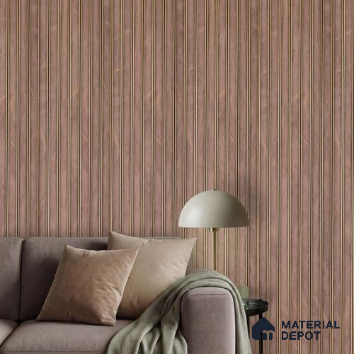 Brown Marble Louver PN 02331 9.5 ft x 5.9 inch Charcoal Panel - 8 mm | Suitable for Feature Wall, TV Unit & Living Room | Width is Subjected to 5% Variation