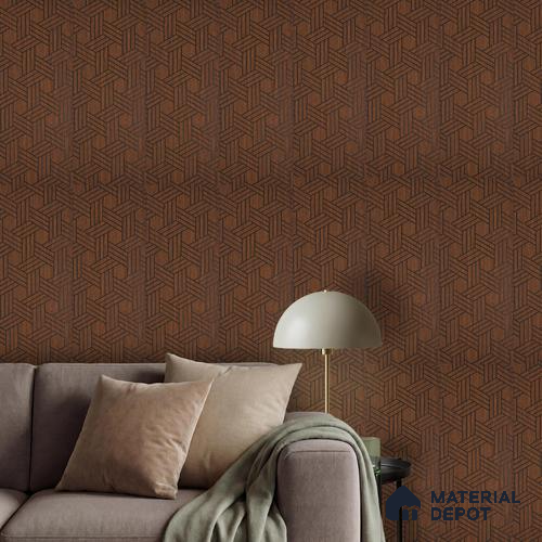 Brown Patterned Louver PN 03244 8 ft x 7 inch Charcoal Panel - 8 mm | Suitable for Feature Wall, TV Unit & Living Room | Width is Subjected to 5% Variation