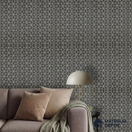 Grey Patterned Louver PN 03248 8 ft x 7 inch Charcoal Panel - 8 mm | Suitable for Feature Wall, TV Unit & Living Room | Width is Subjected to 5% Variation