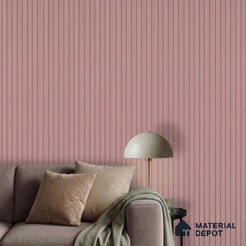 Brown Plain Colour Louver PN 03563 9.5 ft x 4.8 inch Charcoal Panel - 11 mm | Suitable for Feature Wall, TV Unit & Living Room | Width is Subjected to 5% Variation