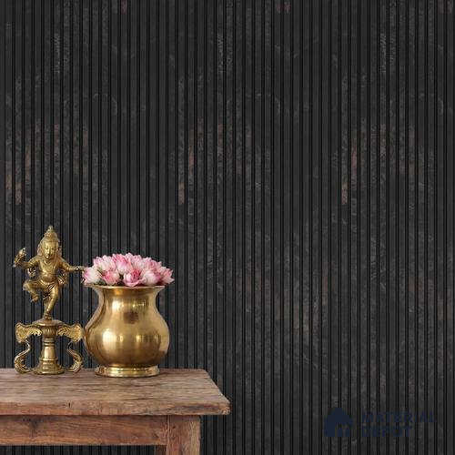 Black Marble Louver PN 03851 9.5 ft x 6 inch Charcoal Panel - 10 mm | Suitable for Feature Wall, TV Unit & Living Room | Width is Subjected to 5% Variation