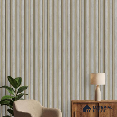 Grey Stone Louver PN 04064 9.5 ft x 4.9 inch Charcoal Panel - 12 mm | Suitable for Feature Wall, TV Unit & Living Room | Width is Subjected to 5% Variation