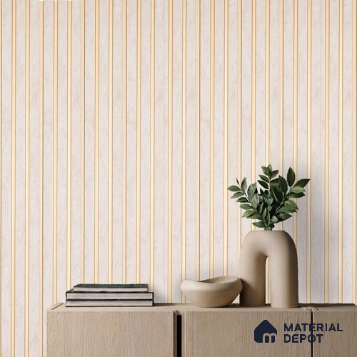 Brown Wooden Louver PN 04079 9.5 ft x 4.9 inch Charcoal Panel - 12 mm | Suitable for Feature Wall, TV Unit & Living Room | Width is Subjected to 5% Variation