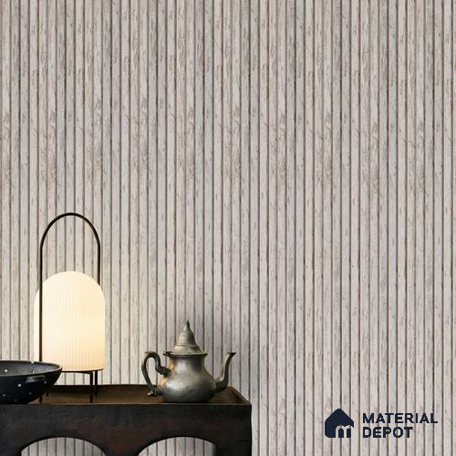 Grey Patterned Louver PN 04628 9.5 ft x 4.7 inch Charcoal Panel - 12 mm | Suitable for Feature Wall, TV Unit & Living Room | Width is Subjected to 5% Variation