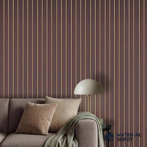Black Patterned Louver PN 04630 B 9.5 ft x 4.7 inch Charcoal Panel - 12 mm | Suitable for Feature Wall, TV Unit & Living Room | Width is Subjected to 5% Variation