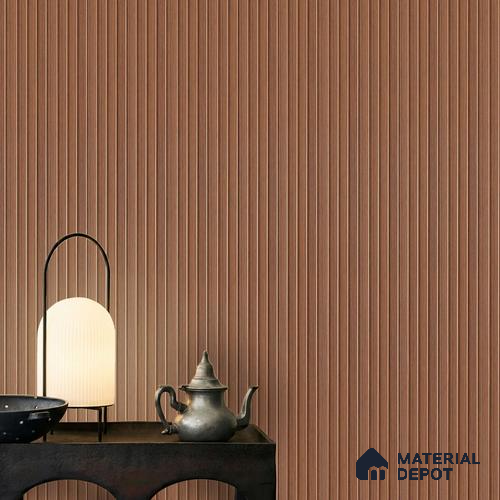 Brown Wooden Louver PN 04631 9.5 ft x 4.7 inch Charcoal Panel - 12 mm | Suitable for Feature Wall, TV Unit & Living Room | Width is Subjected to 5% Variation