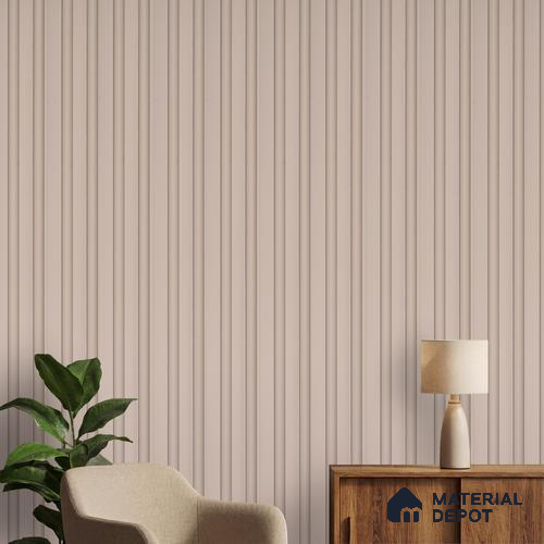 Cream Plain Colour Louver PN 04873 B 9.5 ft x 4.7 inch Charcoal Panel - 12 mm | Suitable for Feature Wall, TV Unit & Living Room | Width is Subjected to 5% Variation