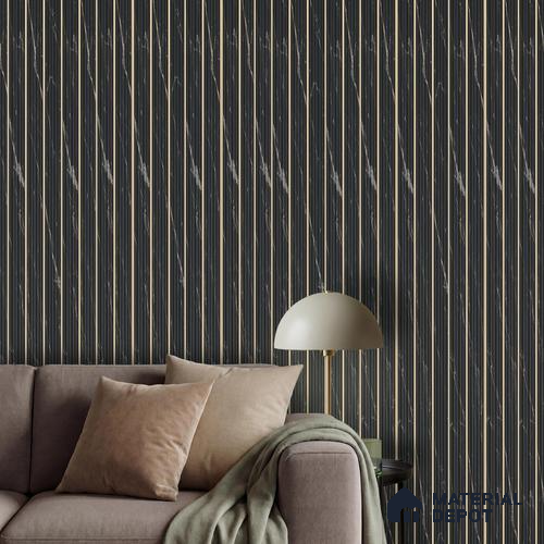 Black Marble Louver PN 05909 8 ft x 6 inch Charcoal Panel - 10 mm | Suitable for Feature Wall, TV Unit & Living Room | Width is Subjected to 5% Variation