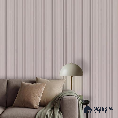 Pink Plain Colour Louver PN 05927 8 ft x 6 inch Charcoal Panel - 11 mm | Suitable for Feature Wall, TV Unit & Living Room | Width is Subjected to 5% Variation