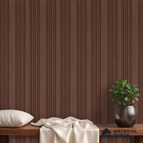 Brown Wooden Louver PN 06035 8 ft x 4.9 inch Charcoal Panel - 12 mm | Suitable for Feature Wall, TV Unit & Living Room | Width is Subjected to 5% Variation