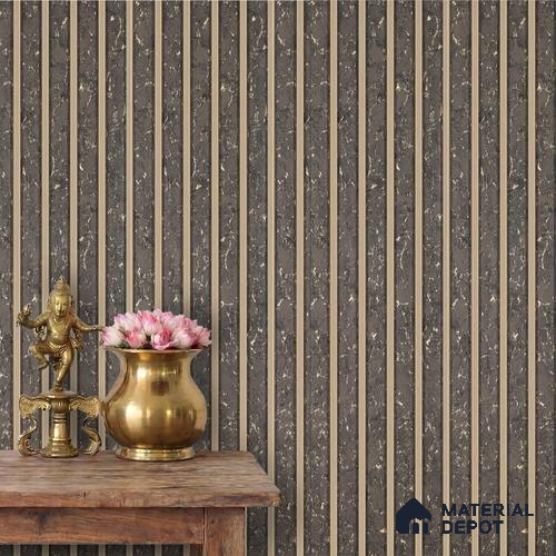 Grey Marble Louver PN 06109 9.5 ft x 7.8 inch Charcoal Panel - 12 mm | Suitable for Feature Wall, TV Unit & Living Room | Width is Subjected to 5% Variation