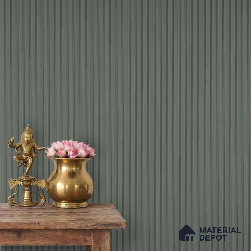 Green Plain Colour Louver PN 06228 9.5 ft x 4.7 inch Charcoal Panel - 12 mm | Suitable for Feature Wall, TV Unit & Living Room | Width is Subjected to 5% Variation