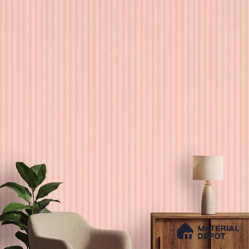 Pink Plain Colour Louver PN 06229 9.5 ft x 4.7 inch Charcoal Panel - 12 mm | Suitable for Feature Wall, TV Unit & Living Room | Width is Subjected to 5% Variation