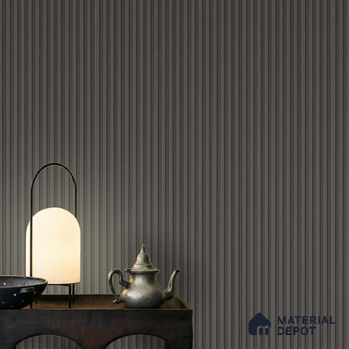 Black Plain Colour Louver PN 06235 9.5 ft x 4.7 inch Charcoal Panel - 12 mm | Suitable for Feature Wall, TV Unit & Living Room | Width is Subjected to 5% Variation