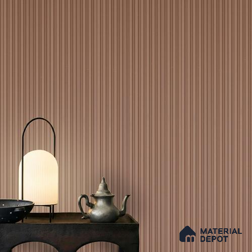 Brown Plain Colour Louver PN 06240 9.5 ft x 4.7 inch Charcoal Panel - 12 mm | Suitable for Feature Wall, TV Unit & Living Room | Width is Subjected to 5% Variation