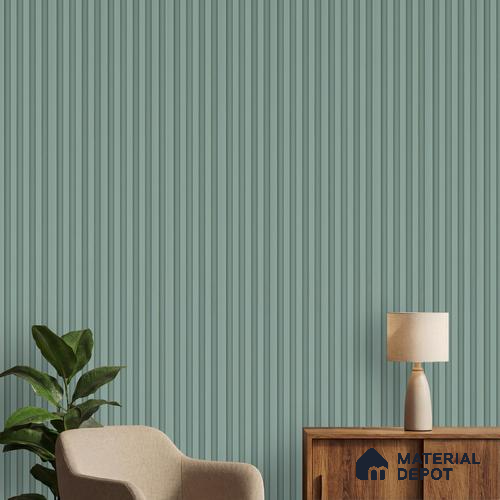 Green Plain Colour Louver PN 06245 9.5 ft x 4.7 inch Charcoal Panel - 12 mm | Suitable for Feature Wall, TV Unit & Living Room | Width is Subjected to 5% Variation