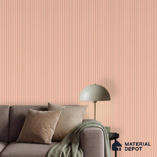 Pink Plain Colour Louver PN 06251 9.5 ft x 4.7 inch Charcoal Panel - 12 mm | Suitable for Feature Wall, TV Unit & Living Room | Width is Subjected to 5% Variation