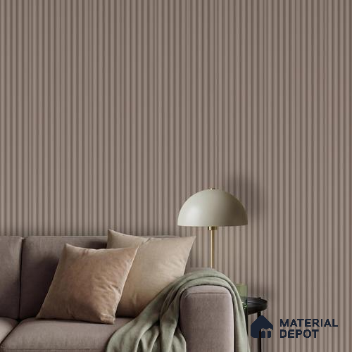 Brown Plain Colour Louver PN 06258 B 9.5 ft x 4.7 inch Charcoal Panel - 12 mm | Suitable for Feature Wall, TV Unit & Living Room | Width is Subjected to 5% Variation