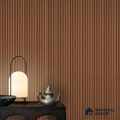Brown Wooden Louver PN 06281 9.5 ft x 4.7 inch Charcoal Panel - 12 mm | Suitable for Feature Wall, TV Unit & Living Room | Width is Subjected to 5% Variation