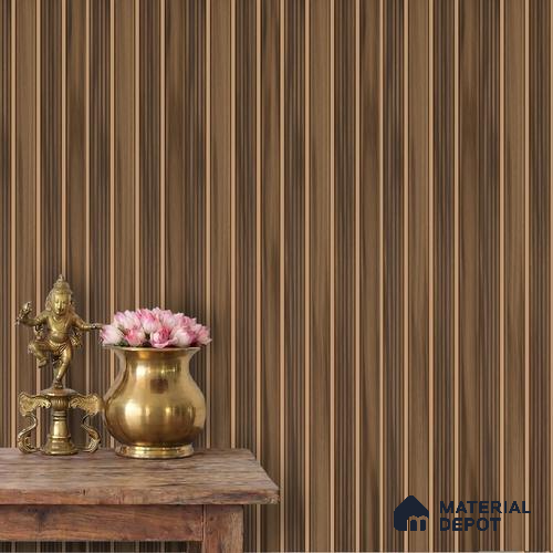 Brown Wooden Look Charcoal Louver/Panel 9.5 ft x 4.7 inch - 12 mm | Ideal for Living Room, Bedroom, Feature Wall, Office | PN 06296 B | Width is Subjected to 5% Variation