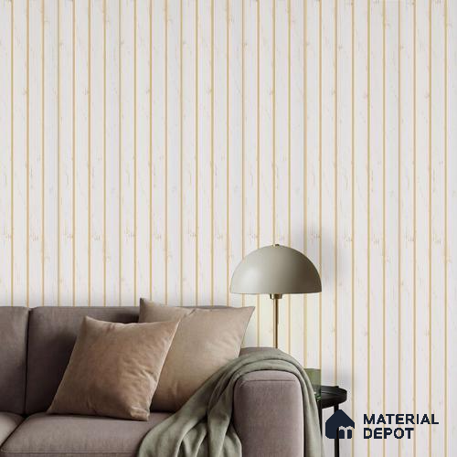 White Marble Louver PN 06301 9.5 ft x 9.4 inch Charcoal Panel - 12 mm | Suitable for Feature Wall, TV Unit & Living Room | Width is Subjected to 5% Variation
