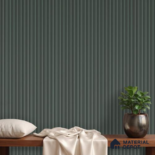 Green Plain Colour Louver PN 06447 9.5 ft x 4.7 inch Charcoal Panel - 12 mm | Suitable for Feature Wall, TV Unit & Living Room | Width is Subjected to 5% Variation