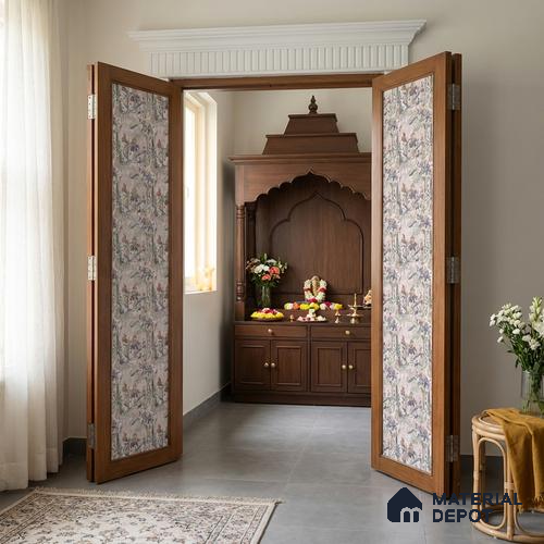 Beige Digital look LM 23939 Vanikaa Miniature Art 8 ft x 4 ft Texture Finish Decorative Laminate - 1 mm | Suitable for Living room,TV Unit, Highlighter Wall, Wardrobe, Feature Wall