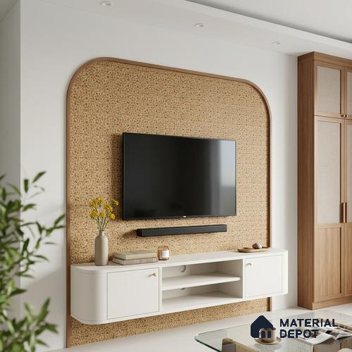 Brown Digital look LM 23943 Fulvatika Miniature Art 8 ft x 4 ft Texture Finish Decorative Laminate - 1 mm | Suitable for Living room,TV Unit, Highlighter Wall, Wardrobe, Feature Wall