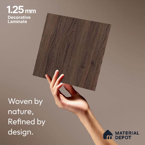 Wooden Look LM 18316 8 ft x 4 ft Texture Finish Decorative Laminate - 1.25 mm | Suitable for TV Unit, Wardrobe, Kitchen Cabinets