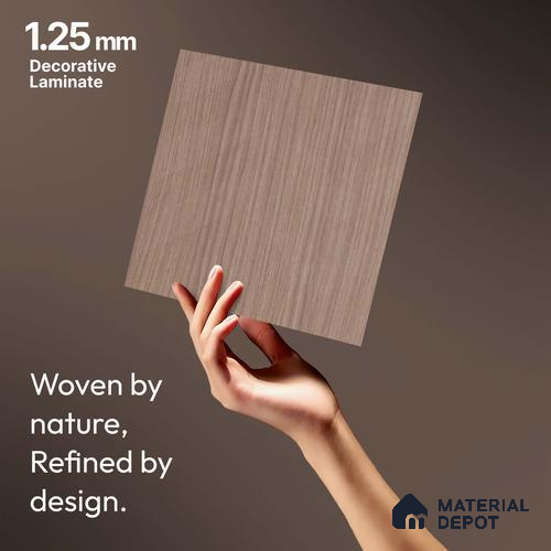 Brown Abstract Look LM 18318 8 ft x 4 ft Texture Finish Decorative Laminate - 1.25 mm | Suitable for TV Unit, Wardrobe, Kitchen Cabinets