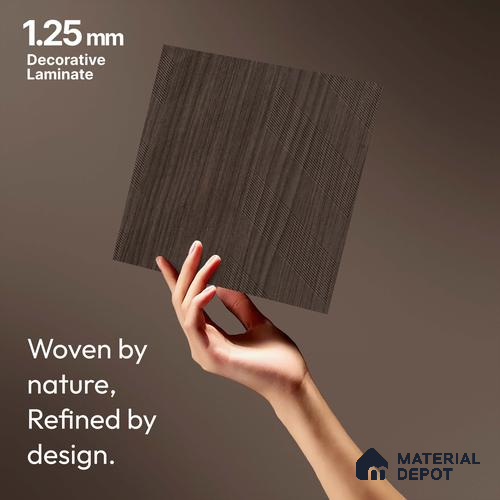Brown Abstract Look LM 18319 8 ft x 4 ft Texture Finish Decorative Laminate - 1.25 mm | Suitable for TV Unit, Wardrobe, Kitchen Cabinets